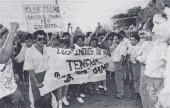 Huelga de Trabajadores del Olof Palme marzo 1991